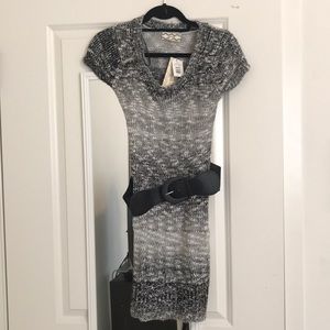 Pink Rose Sweater Dress